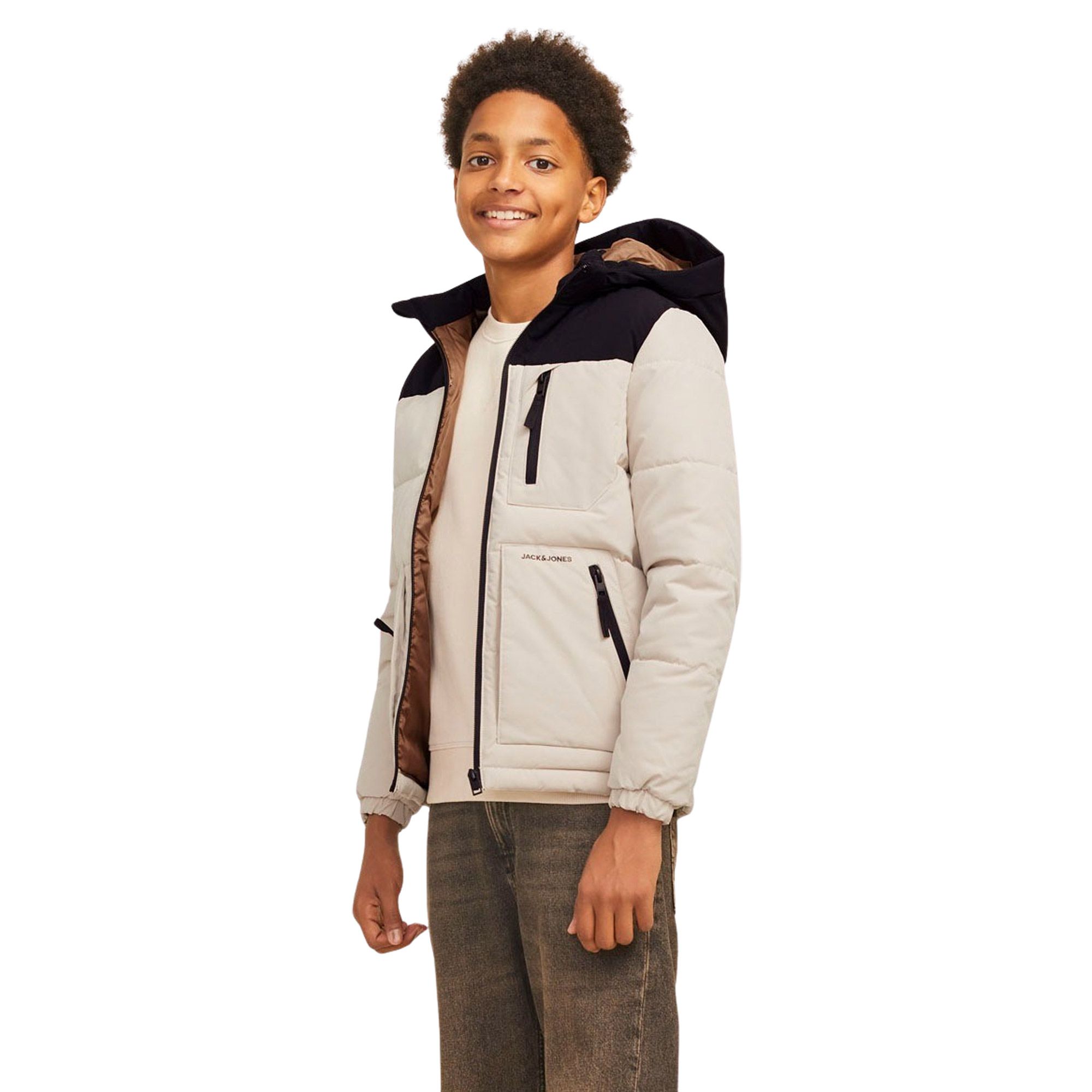 ジャケット・アウター Rare 00s Archive Short Cotton Riders JKT Jack & Jones Otto Puffer Winter jacket Boys | Plutosport